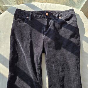 Lands End Fit 2 Corduroy Pants Sz 10P Black